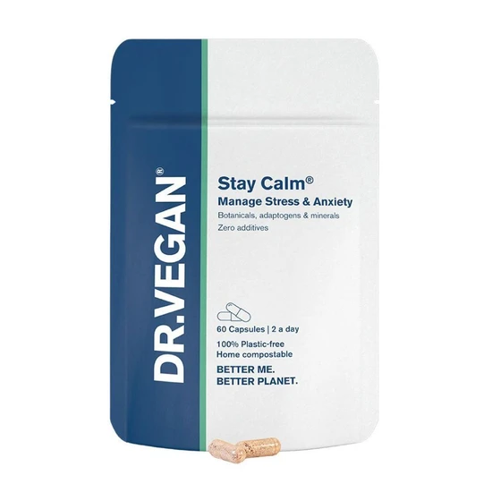 Dr Vegan Stay Calm Manage Stress & Anxiety Capsules 60 Capsules