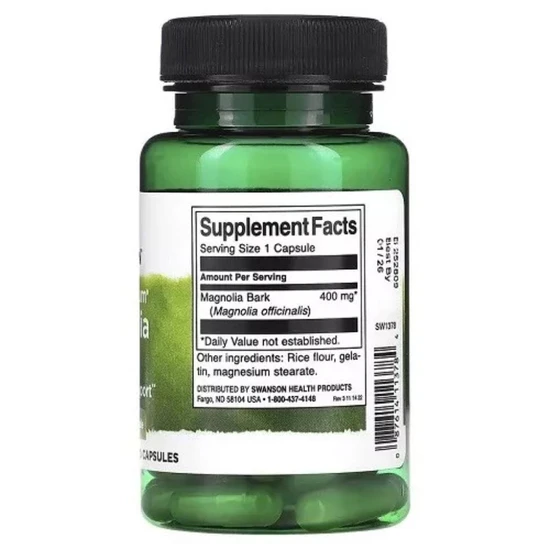 Swanson Full Spectrum Magnolia Bark 400mg Capsules 60 Capsules