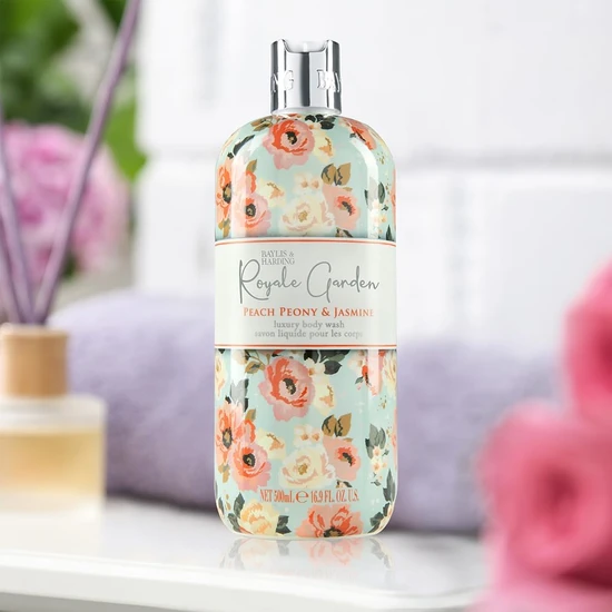 Baylis & Harding Royale Garden Peach Peony & Jasmine Luxury Body Wash 500ml