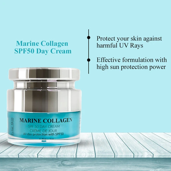 Erth Skin London Marine Collagen SPF 50 Day Cream + Marine Collagen Night Repair Serum 50ml + 30ml