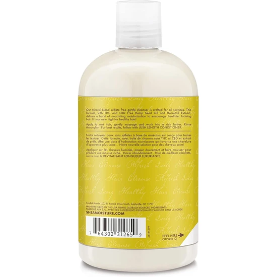 Shea Moisture Cannabis Sativa Seed Oil Lush Length Shampoo 384ml