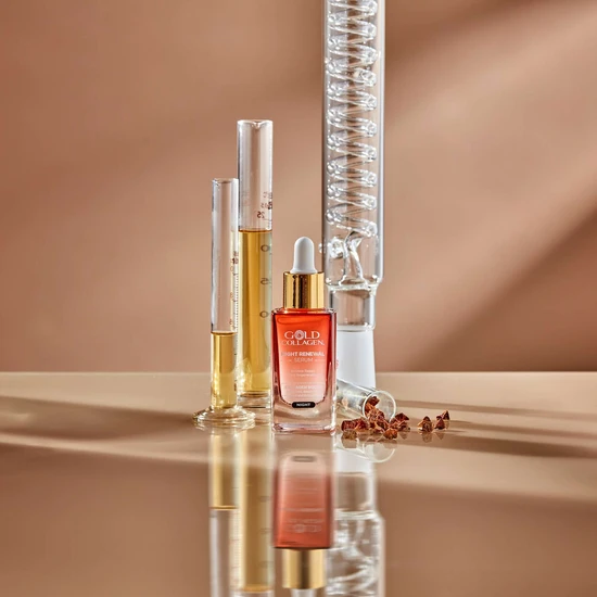 Gold Collagen Night Renewal Wrinkle Repair Skin Regenerating Serum 30ml