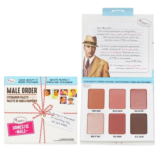 theBalm Male Order Eyeshadow Palette Domestic Male