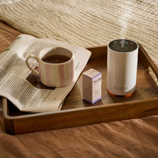 Neom Organics Wellbeing Pod Mini+ Waterless Essential Oil Diffuser White