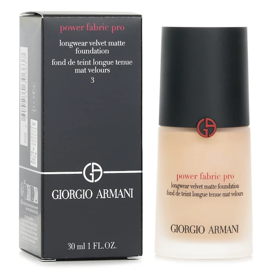 Giorgio Armani Power Fabric Pro Longwear Velvet Matte Foundation 3