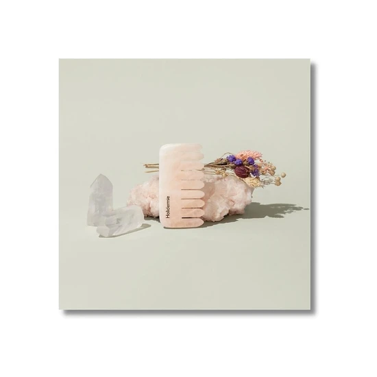 Holidermie Pink Quartz Scalp Comb