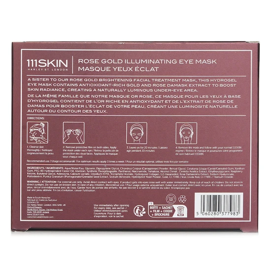 111SKIN Rose Gold Illuminating Eye Mask 8 x6ml