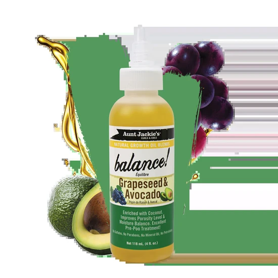 Aunt Jackie's Balance Grapeseed & Avocado 118ml