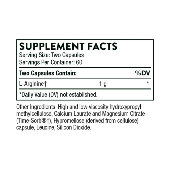 Thorne L-Arginine Capsules 120 Capsules