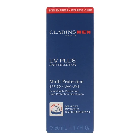 Clarins Men UV Plus Anti-Pollution Multi-Protection Day Screen SPF 50 50ml