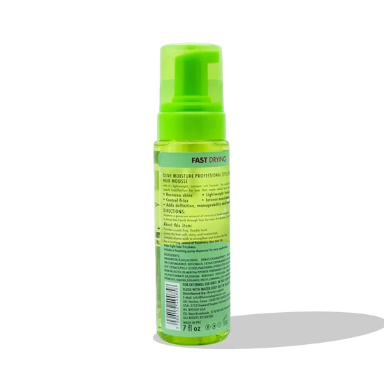 Olive Moisture Professional Rosemary & Mint Style Control Hair Mousse 207ml