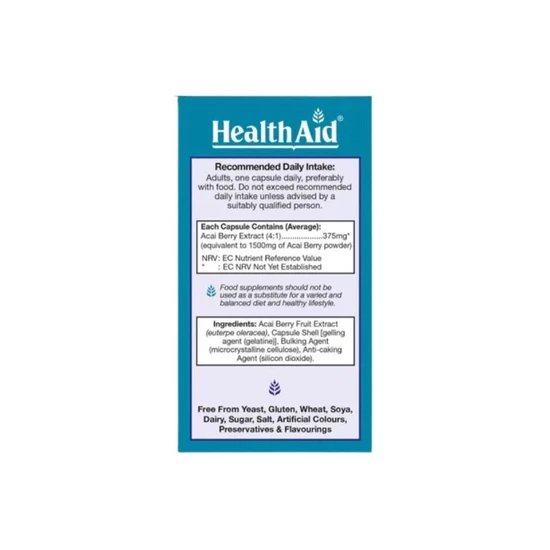 Health Aid AcaiAce Capsules 30 Capsules