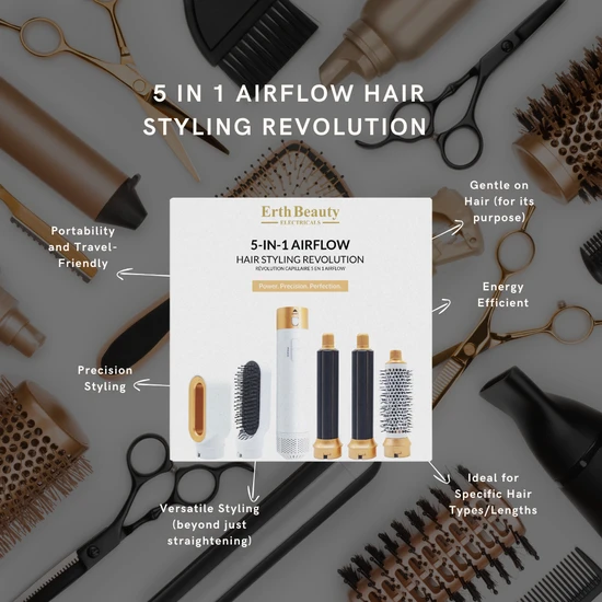Erth Skin London 5 In 1 Airflow Hair Styling Revolution