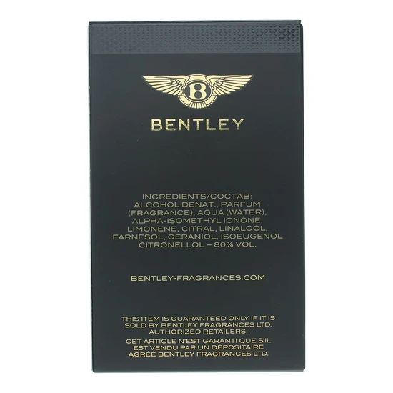 Bentley For Men Absolute Eau De Parfum 100ml