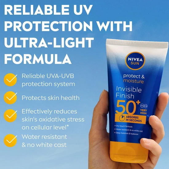 Nivea Protect & Moisture Invisible Finish SPF 50+ 150ml