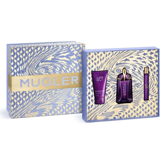 Mugler Alien Eau De Parfum Gift Set 60ml EDP-S, 10ml EDP-S & 50ml Perfumed Body Lotion
