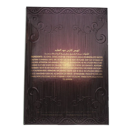 Louis Cardin Oud Al Abid Eau De Parfum 100ml