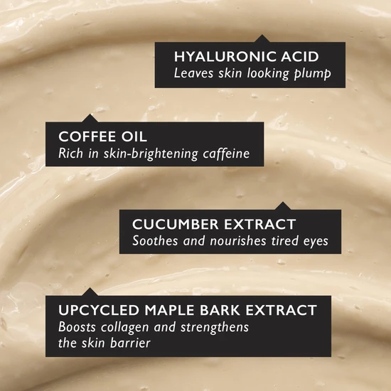 UpCircle Beauty Eye Cream With Hyaluronic Acid & Coffee 15ml