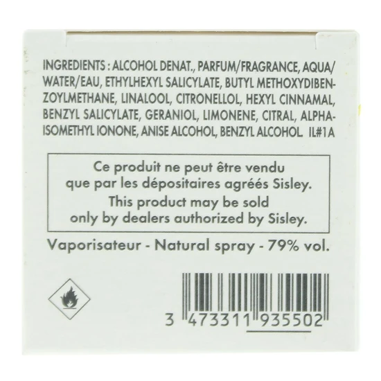 Sisley L'Eau Revee d'Hubert Eau De Toilette 50ml