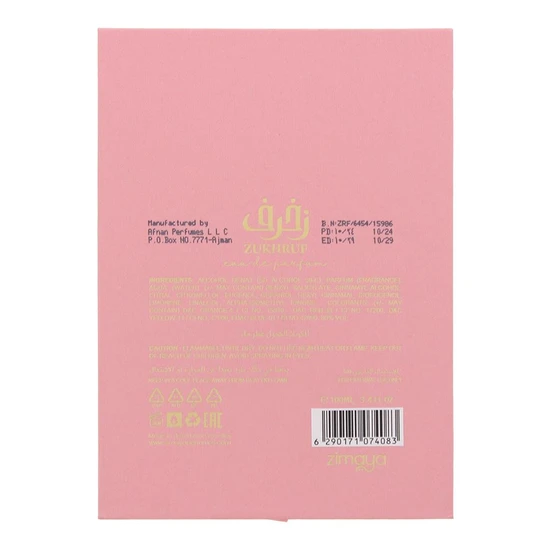 Zimaya Zukhruf Pink Eau De Parfum 100ml