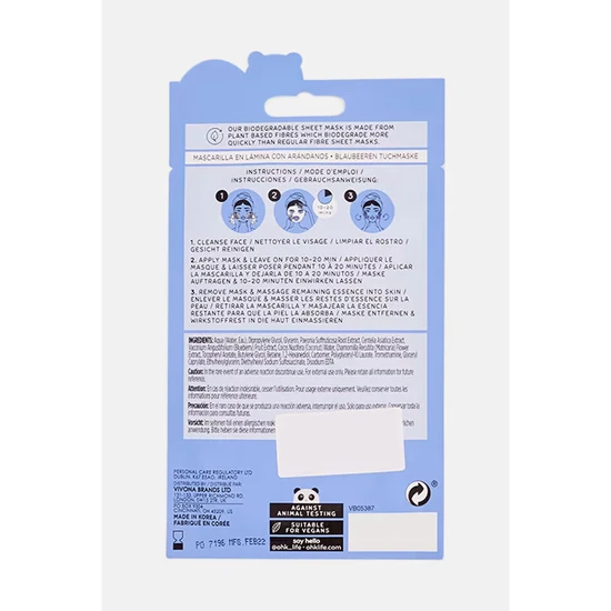 Oh k! Blueberry Sheet Mask