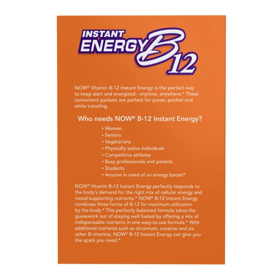 NOW Foods Vitamin B-12 Instant Energy 75 Packets