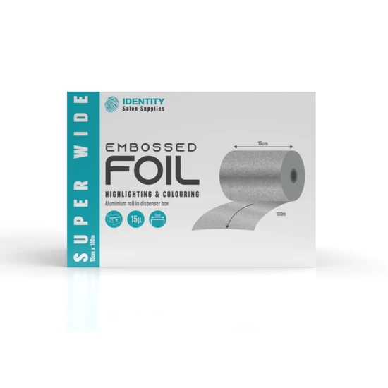 Identity Salon Supplies Embossed Highlighting & Colouring Super Wide Foil 15 cm X 100 m