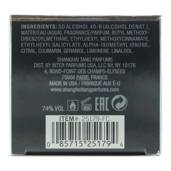 Shanghai Tang Black Iris Eau De Toilette 100ml