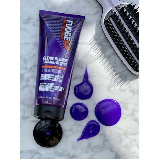 Fudge Professional Clean Blonde Damage Rewind Violet Toning Treatment 200ml
