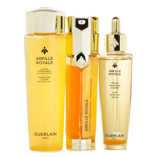 GUERLAIN Anti-Ageing Skin Care 3 Step Gift Set 150ml Lotion, 50ml Advanced Serum & 50ml Watery Oil