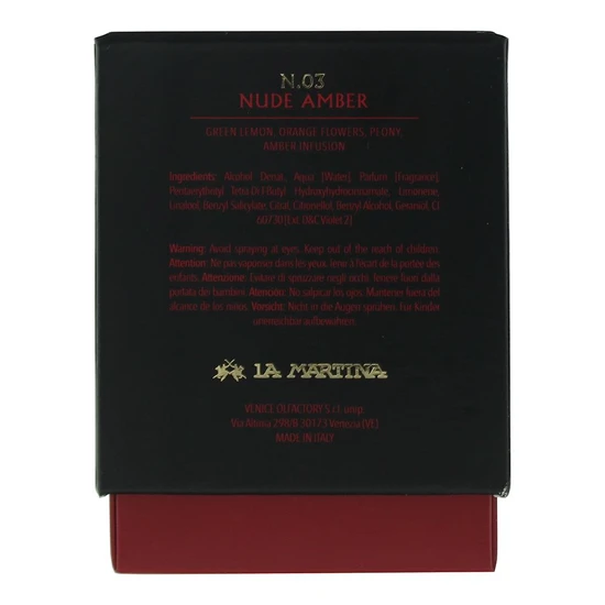La Martina Nude Amber Intense Eau De Cologne 40ml