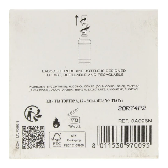 Labsolue Aqua Adornationis Heroine 1980 Eau De Parfum 120ml