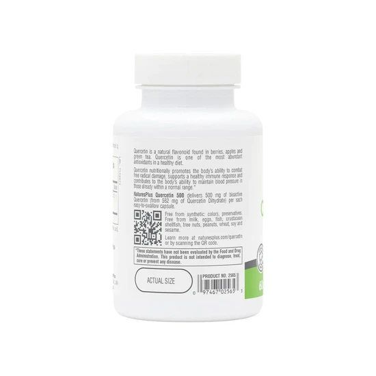 Nature's Plus PRO Quercetin 500mg Capsules 60 Capsules