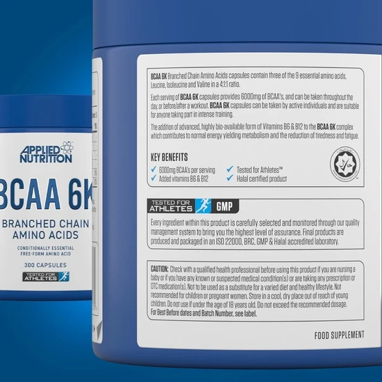 Applied Nutrition BCAA 6k Capsules 300 Capsules