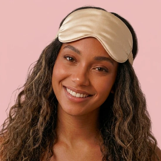 Silver Cloud Caramel Satin+ Beauty Sleep Gift Set Pillowcase, Sleep Mask & Scrunchies