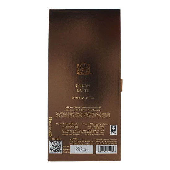 Surrati Cuban Latte Extrait De Parfum 150ml