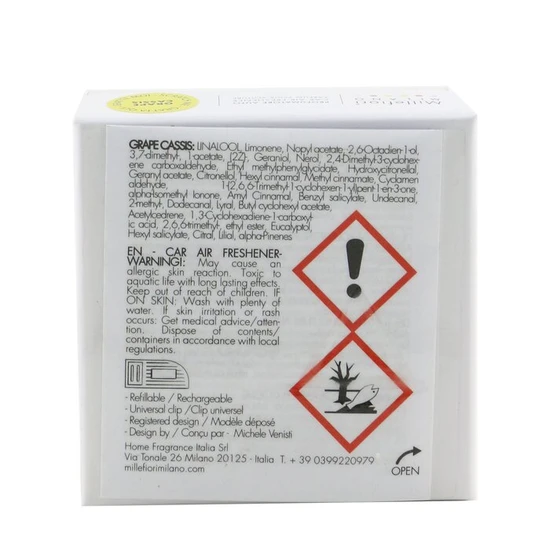 Millefiori Icon Classic Car Air Freshener Grape Cassis