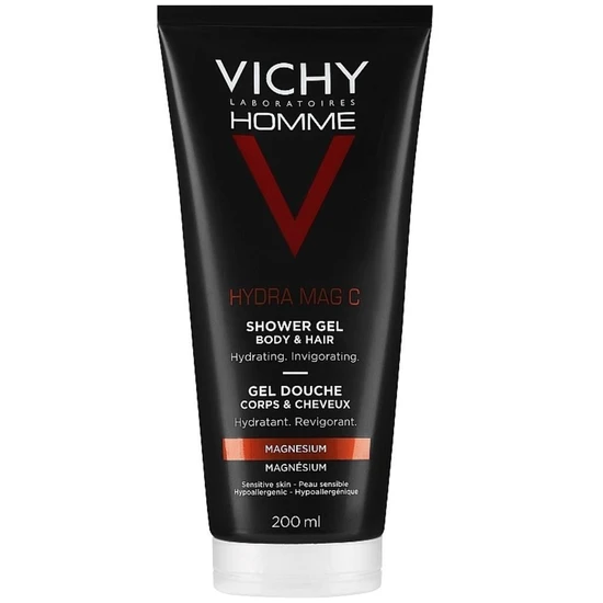 Vichy Homme Hydra Mag C Hair & Body Shower Gel 200ml