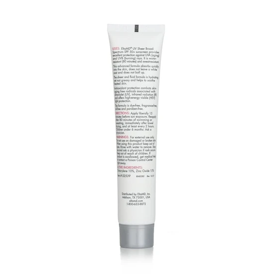 EltaMD UV Sheer Water-Resistant Facial Sunscreen SPF 50 85ml