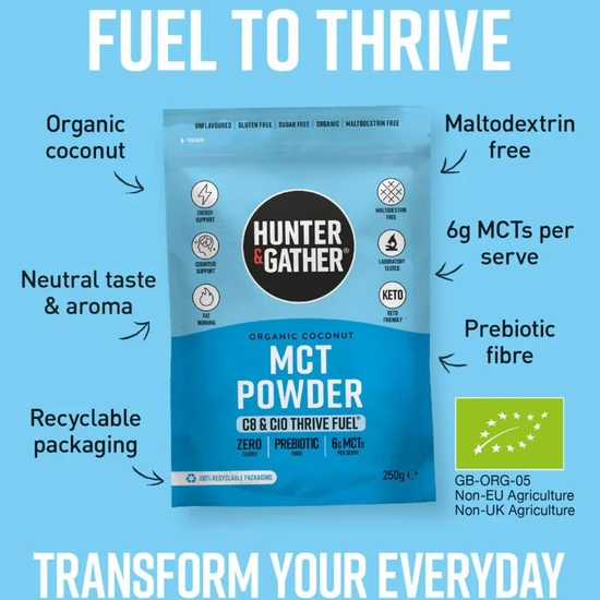Hunter and Gather Organic Coconut MCT Powder 250g