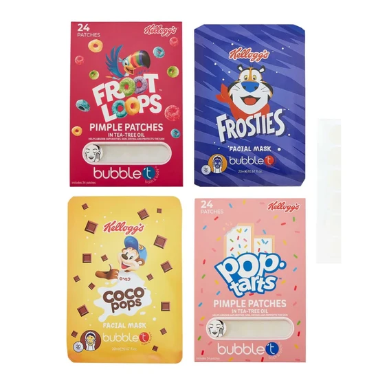 Bubble T Kellogg's Facial Mask & Pimple Patches