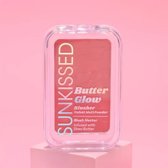 Sunkissed Butter Glow Blusher Velvet Melt Powder Blush Nectar