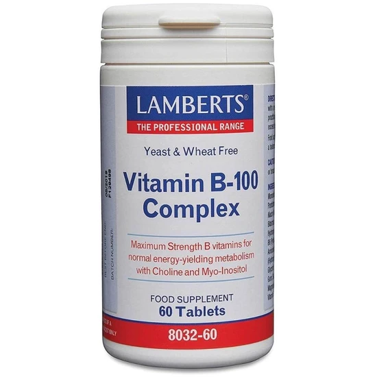 Lamberts Vitamin B-100 Complex Tablets 60 Tablets