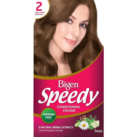 Bigen Speedy Conditioning Hair Colour NoAmmonia Natural Extract 6 Medium Brown