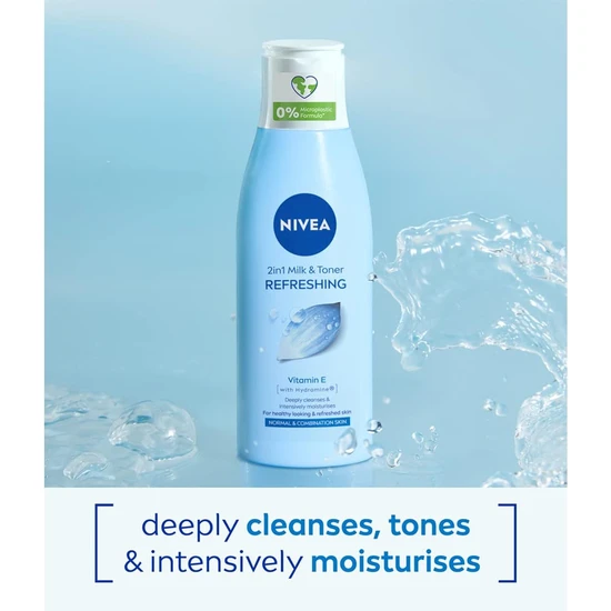 Nivea Refreshing 2-In-1 Milk & Toner 200ml
