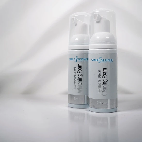 Smile Science Harley Street Professional Duo Cleaning & Whitening Foams 2 x 50ml