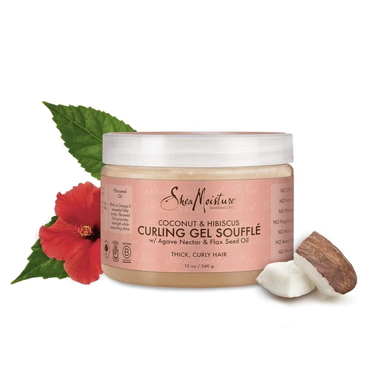 Shea Moisture Coconut & Hibiscus Curling Gel Souffle 12oz