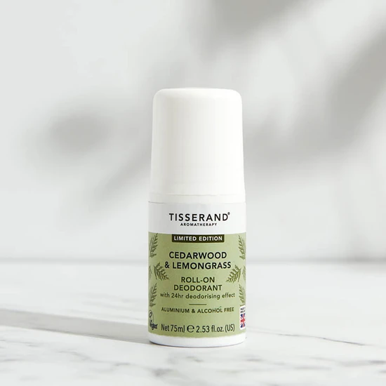 Tisserand Aromatherapy Aromatherapy Cedarwood & Lemongrass Roll-On Deodorant 75ml