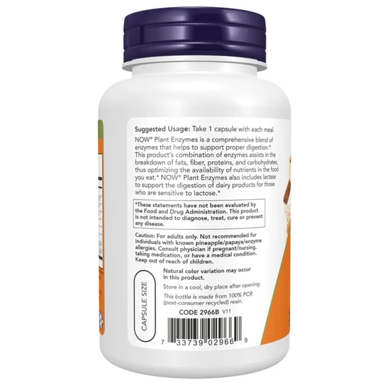 NOW Foods Plant Enzymes Vegicaps 240 Vegicaps