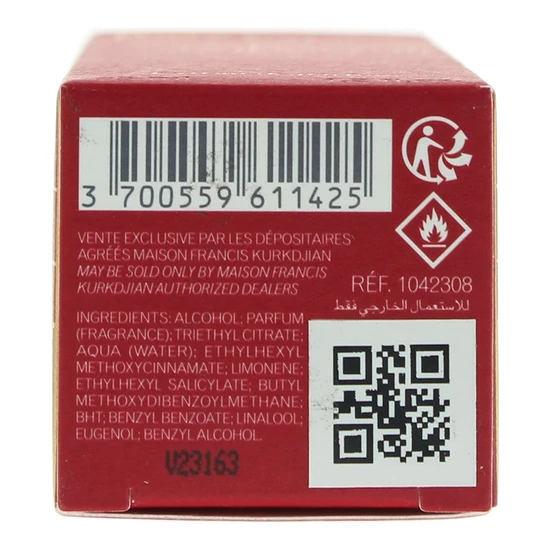 Maison Francis Kurkdjian Baccarat Rouge 540 Extrait De Parfum 35ml